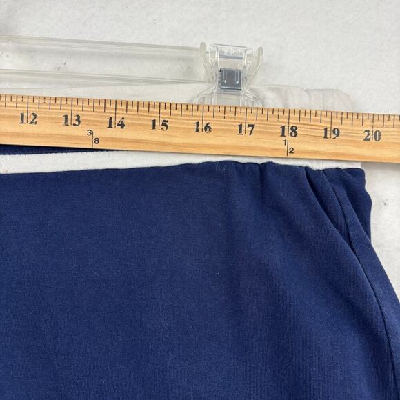 Ralph Lauren Skort Size XL Navy Blue White Stretch Pull On Built in Shorts LRL - Picture 6 of 9
